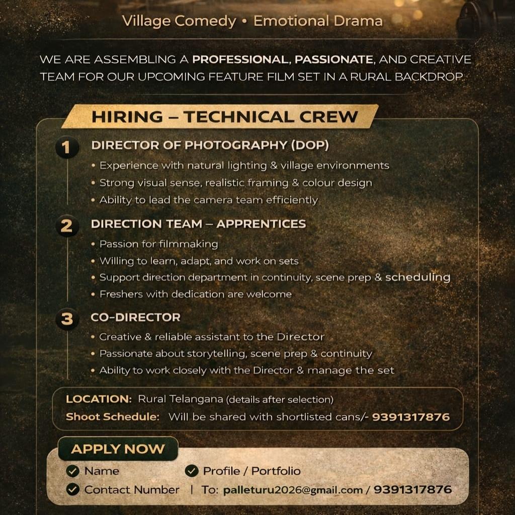 Palleturu 2026 | Crew Call - Image 1